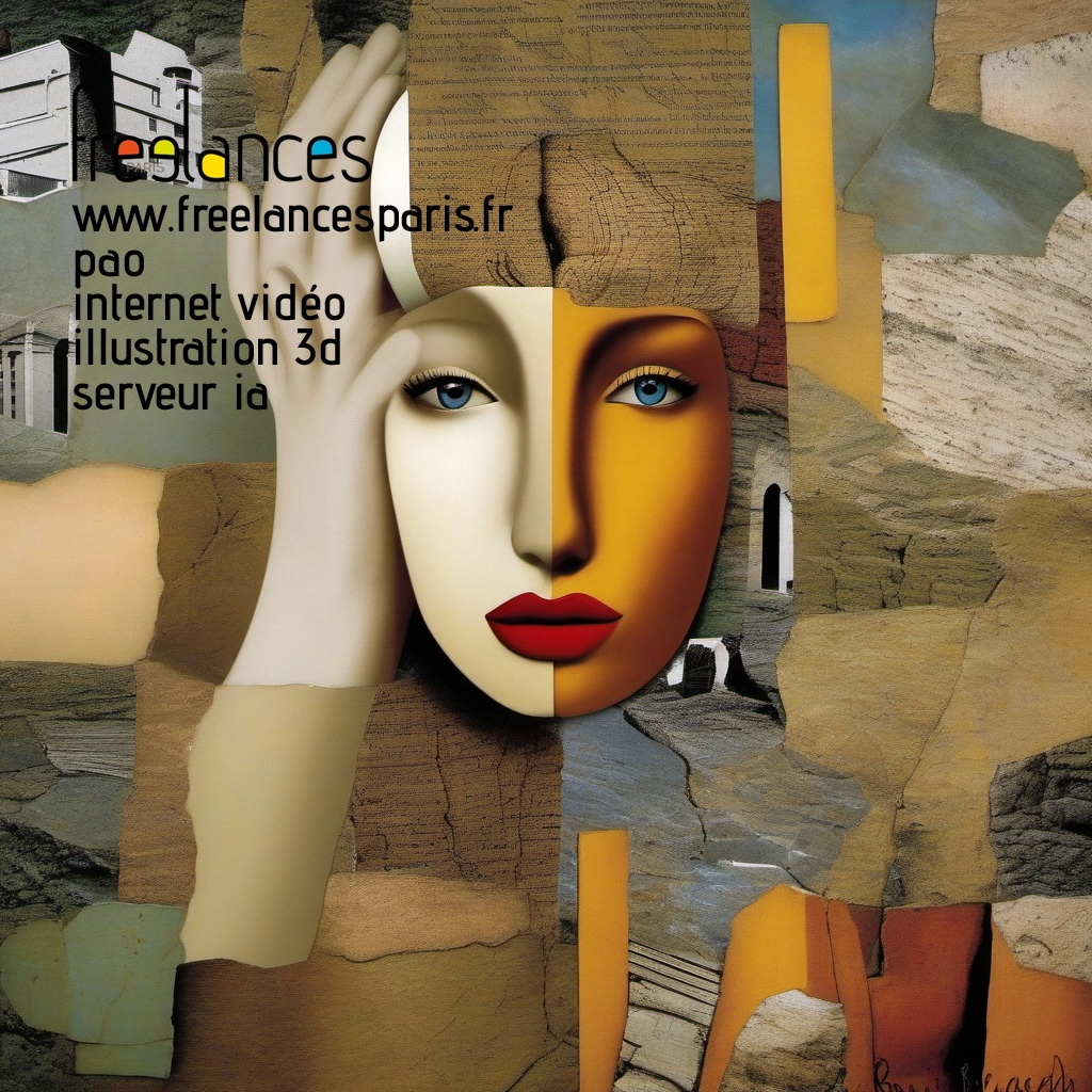 Pao mise en page internet vidéo illustration 3d serveur IA générative AI freelance paris studio de création magazines 49x10f20